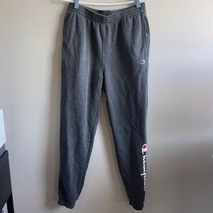 Champion Gray Sweatpants Athletic Style